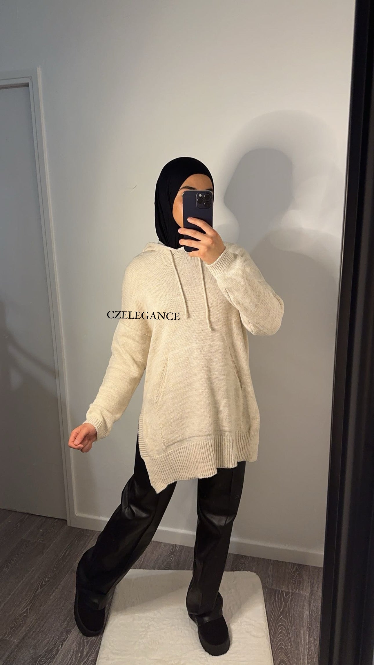 Sweat tricot beige