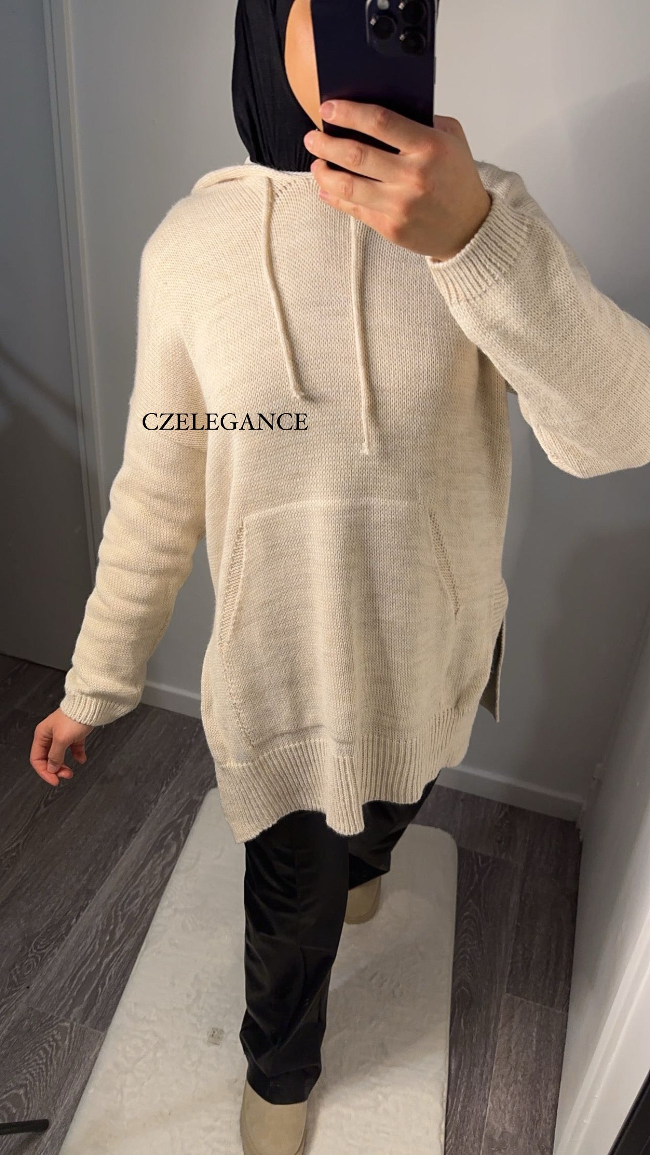 Sweat tricot beige
